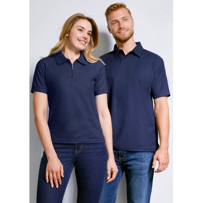 Mens Micro Waffle Short Sleeve Polo