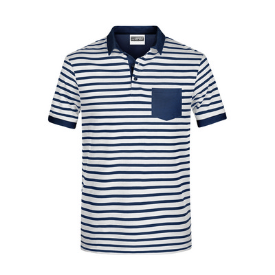 James & Nicholson Mens Polo Striped