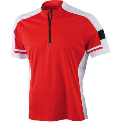 James & Nicholson Mens Bike-T Half Zip