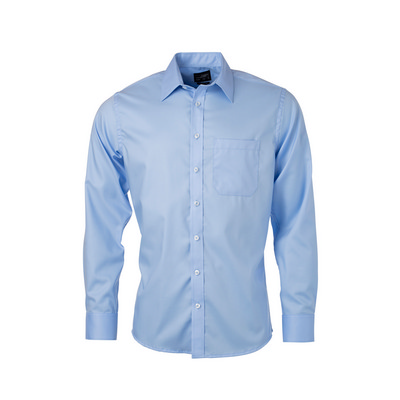 James & Nicholson Mens Shirt Longsleeve Micro-Twill