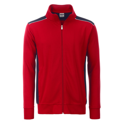 James & Nicholson Mens Workwear Sweat Jacket-Level 2