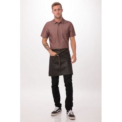 Boulder Half Bistro Apron- Brown Black 