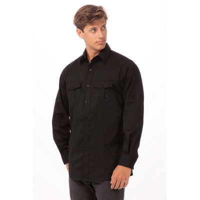 Pilot Shirt- Black -2XL