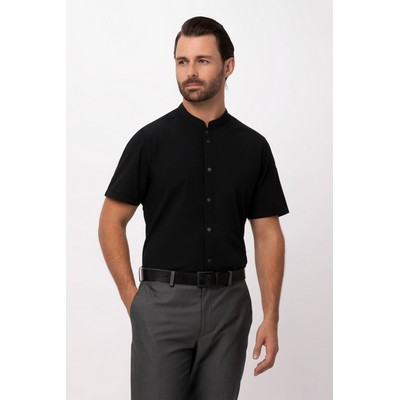 Seersucker Shirt- Black -L