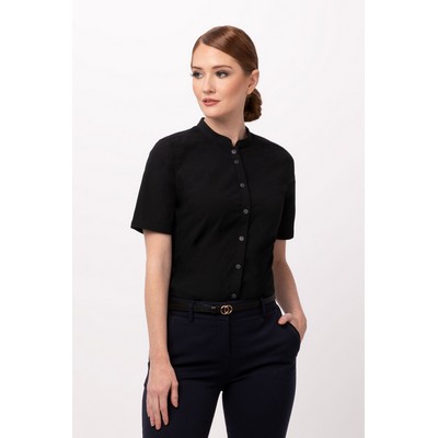 Seersucker Shirt- Black -2XL