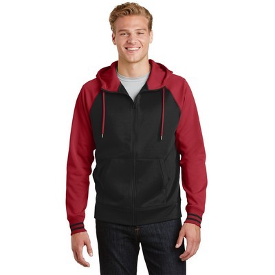 Sport-Tek Sport-Wick Varsity Fleece Full-Zip Hooded Jacket - 2XL