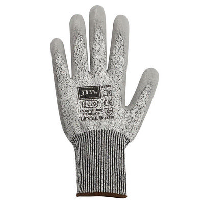 JBS Pu Breathable Cut Reit Level B Glove (12 Pk)  7: S - 2XL - Grey • by Runsmart